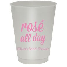 Rosé All Day Colored Shatterproof Cups