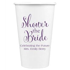 Shower The Bride Paper Coffee Cups