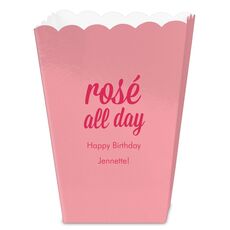 Rosé All Day Mini Popcorn Boxes