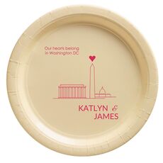 We Love Washington DC Paper Plates