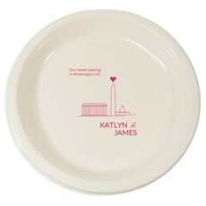 We Love Washington DC Plastic Plates