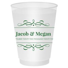 Modern Flourish Framed Shatterproof Cups