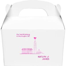 We Love Washington DC Gable Favor Boxes