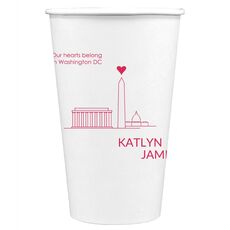 We Love Washington DC Paper Coffee Cups