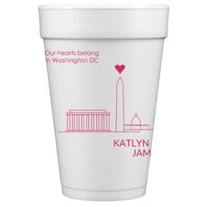 We Love Washington DC Styrofoam Cups