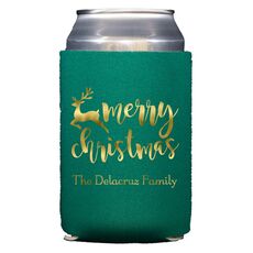 Merry Christmas Reindeer Collapsible Huggers