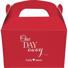 One Day Away Gable Favor Boxes