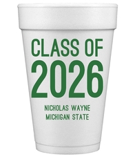 Proud Class of Graduation Styrofoam Cups