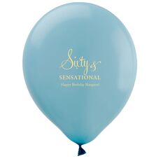 Sixty & Sensational Latex Balloons