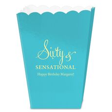 Sixty & Sensational Mini Popcorn Boxes