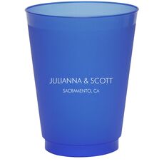 Small Text Colored Shatterproof Cups