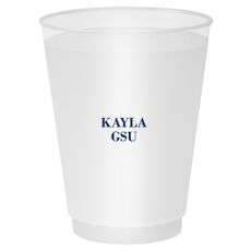 Name and College Initials Shatterproof Cups