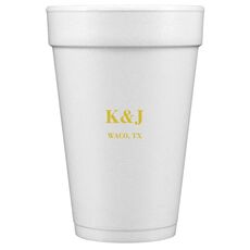 Simple and Sweet Styrofoam Cups