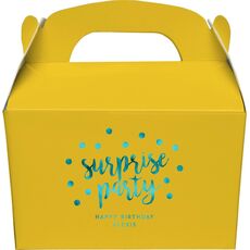 Surprise Party Confetti Dot Gable Favor Boxes