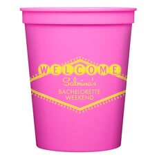 Welcome Marquee Stadium Cups