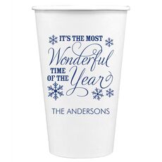 Wonderful Time of the Year Paper Coffee Cups