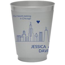 We Love Chicago Colored Shatterproof Cups