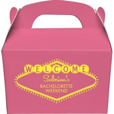 Welcome Marquee Gable Favor Boxes