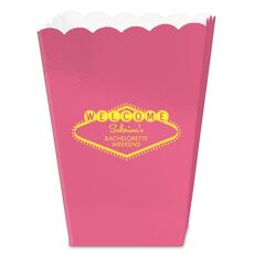 Welcome Marquee Mini Popcorn Boxes