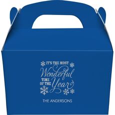Wonderful Time of the Year Gable Favor Boxes