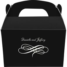 Scrolled Coronation Gable Favor Boxes