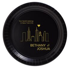We Love New York City Paper Plates