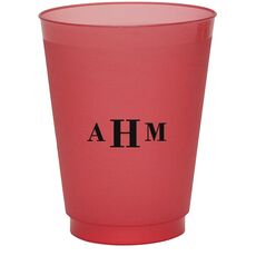 Sophisticated Monogram Colored Shatterproof Cups