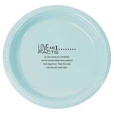 Just the Love Facts Plastic Plates