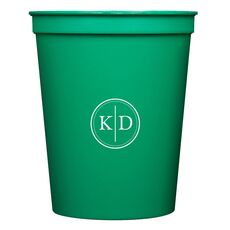 Petite Dotted Circle Duogram Stadium Cups