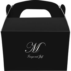 Presidential Initial Gable Favor Boxes