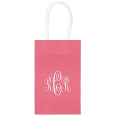 Interlocking Script Monogram with Small Initials Medium Twisted Handled Bags