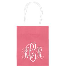 Interlocking Script Monogram with Small Initials Mini Twisted Handled Bags