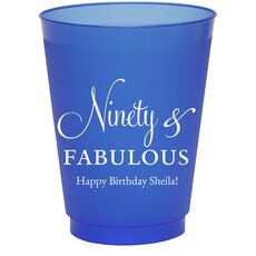Ninety & Fabulous Colored Shatterproof Cups