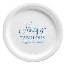 Ninety & Fabulous Paper Plates