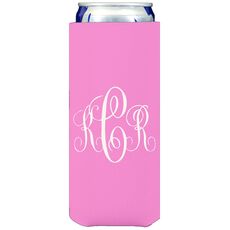 Interlocking Script Monogram with Small Initials Collapsible Slim Huggers