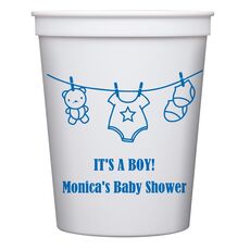 Teddy Bear Clothesline Stadium Cups