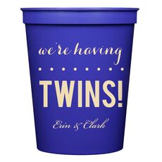 We're Having Twins Stadium Cups