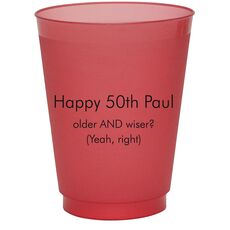 Your Message Colored Shatterproof Cups