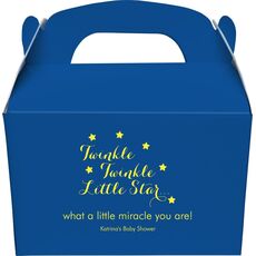 Twinkle Twinkle Little Star Gable Favor Boxes