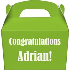 Your Choice of Text Gable Favor Boxes