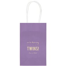 We're Having Twins Medium Twisted Handled Bags