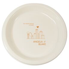 We Love Dallas Plastic Plates