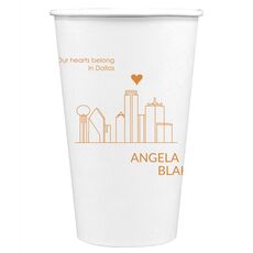 We Love Dallas Paper Coffee Cups