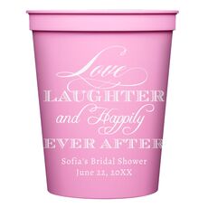 Love Laughter Ever After Stadium Cups