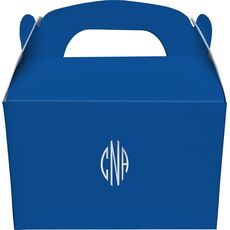 Shaped Oval Monogram Gable Favor Boxes