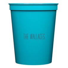 Simple Name Stadium Cups