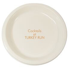 Your Own Text Plastic Plates