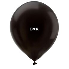 2 Initials Plus Heart Latex Balloons