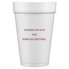 Simple Name Styrofoam Cups