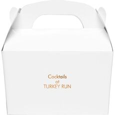 Your Own Text Gable Favor Boxes